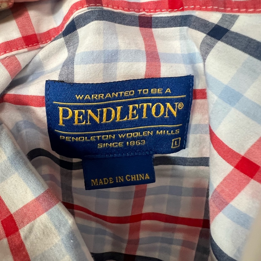 Pendleton Button Down Shirt Size Large - image 4